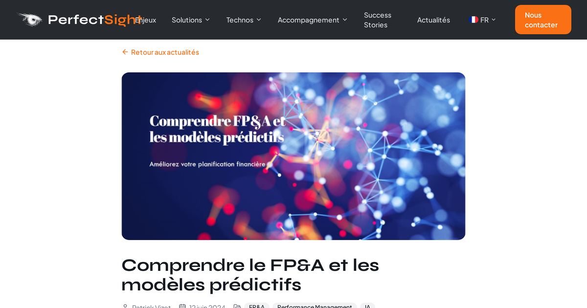 Comprendre le FP&A et les modèles prédictifs