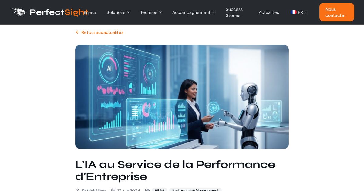 L'IA au Service de la Performance d'Entreprise